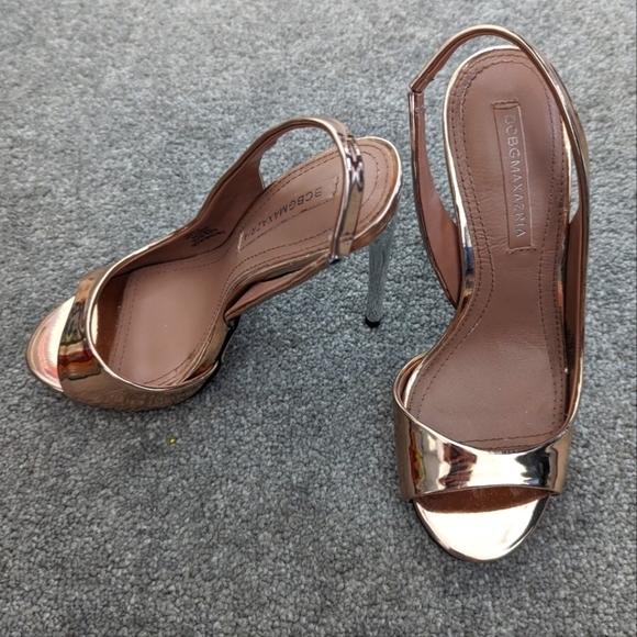BCBGMaxAzria Shoes - BCBG Maxazria Prue Metallic Leather Pumps size EU 36
